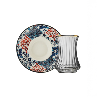 Sandro Moreno 1898 Lizbon Optik 12 Parça 6 Kişilik Çay Seti 150 ml - 1