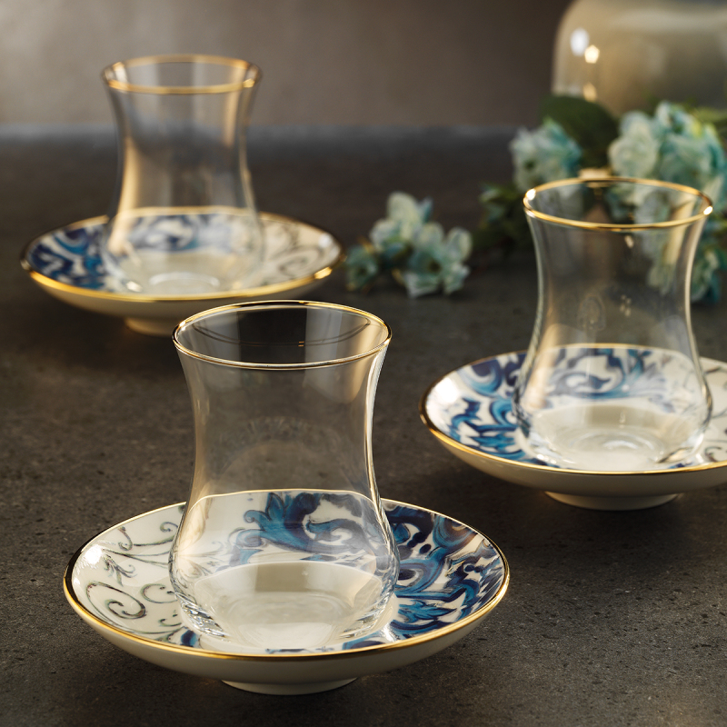 Sandro Moreno 1898 Victoria 12 Parça 6 Kişilik Çay Seti 150 ml - 1