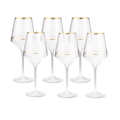 Sandro Moreno Dolce Vita 6'lı Kadeh Çift Gold 540 cc - 3