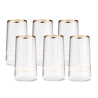 Sandro Moreno Dolce Vita 6'lı Meşrubat Bardağı Çift Gold 540 cc - 2