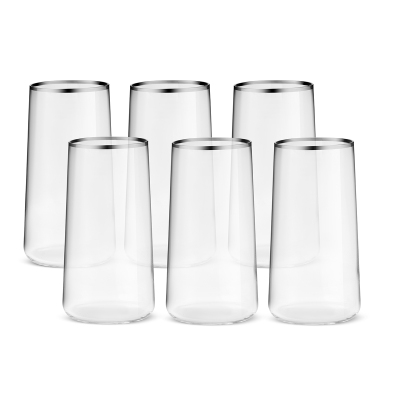 Sandro Moreno Dolce Vita 6'lı Meşrubat Bardağı Platin 540 cc - 2