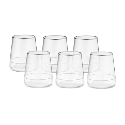 Sandro Moreno Dolce Vita 6'lı Su Bardağı Çift Platin 380 cc - 2