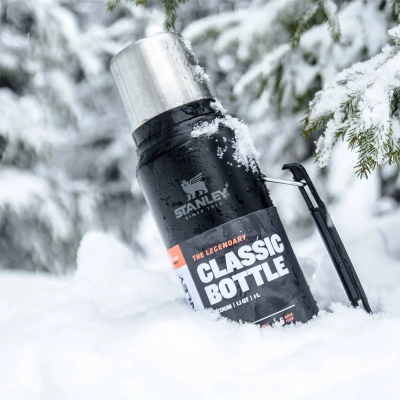 Stanley Legendary Camp Mat Siyah Çelik Termos 1 Litre - 4