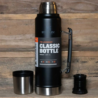 Stanley Legendary Camp Mat Siyah Çelik Termos 1 Litre - 5