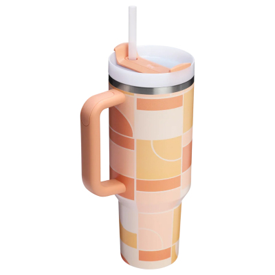 Stanley Quencher FlowState Apricot Court Geo Pipetli Termos 1.18 L - 2