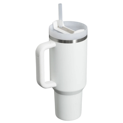 Stanley Quencher Flowstate Pipetli Termos Bardak 1.18 Lt Buz Beyaz - 2