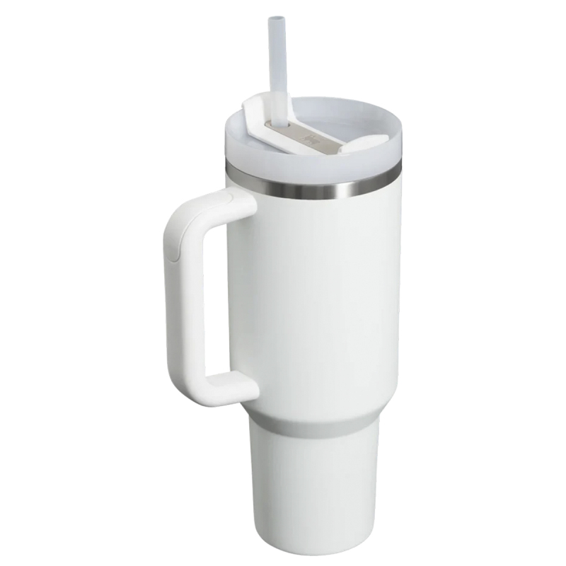 Stanley Quencher Flowstate Pipetli Termos Bardak 1.18 Lt Buz Beyaz - 2