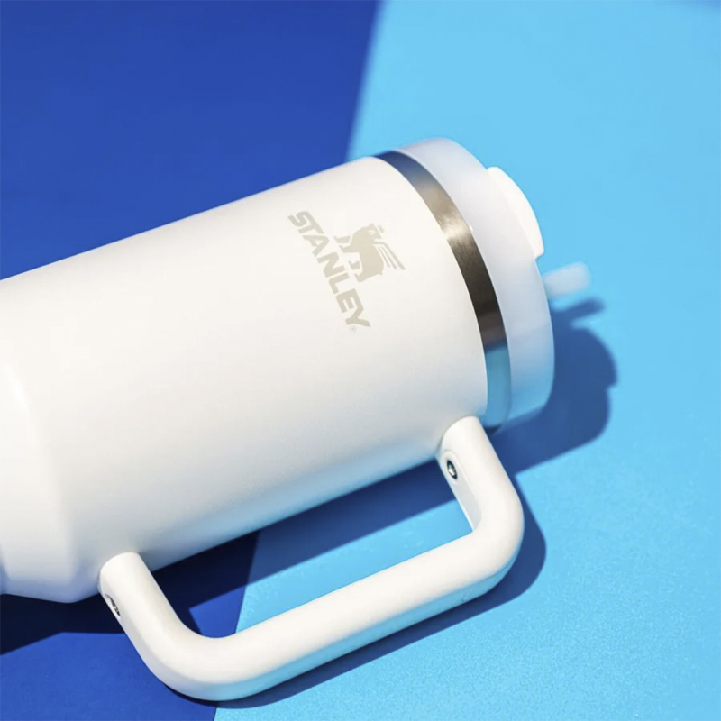 Stanley Quencher Flowstate Pipetli Termos Bardak 1.18 Lt Buz Beyaz - 3