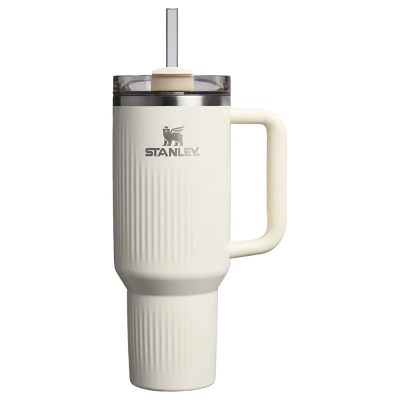 Stanley Quencher Fluted Pipetli Termos Bardak 1.18 Lt Krem - STANLEY