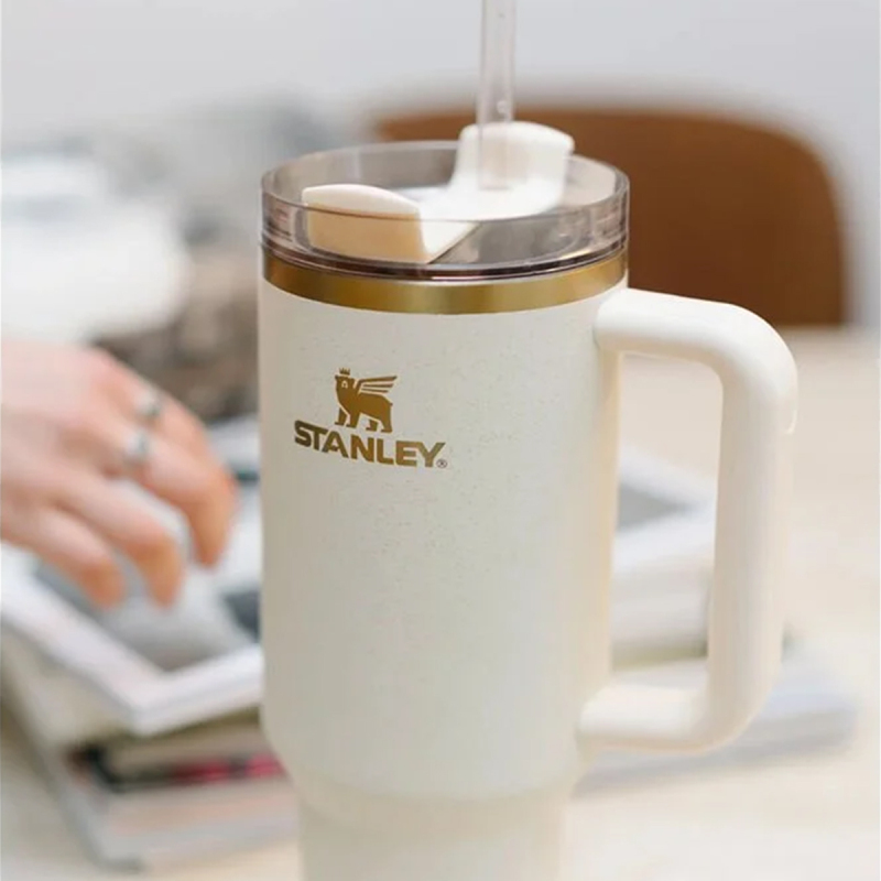 Stanley Quencher Pipetli Termos Bardak 1.18 Lt Krem - 5