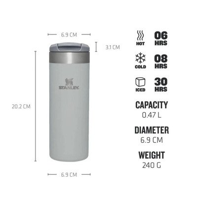 Stanley The Aerolight Gri Mug Termos 0,47 Litre - 2