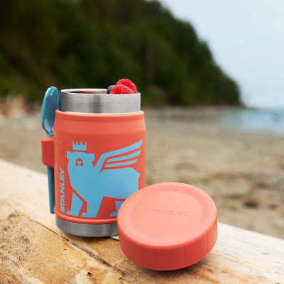 Stanley The Wild İmagination Vakumlu Çocuk Yemek Termosu Turuncu 410 ml - 4