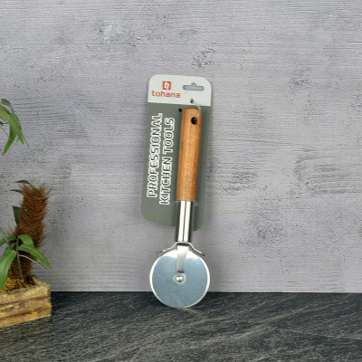 Tohana Ahşap Saplı Pizza Dilimleyici - TOHANA