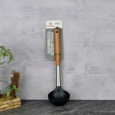 Tohana Ahşap Saplı Silikon Kepçe - TOHANA