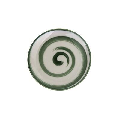 Tulu 15 Cm Klasik Düz Porselen Tabak Soft Çağla Yeşil - TULU