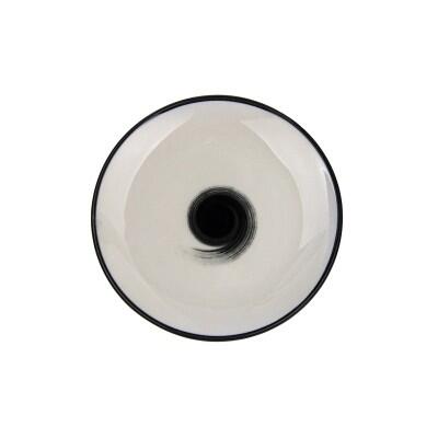 Tulu 15 Cm Klasik Düz Porselen Tabak Soft Siyah - TULU