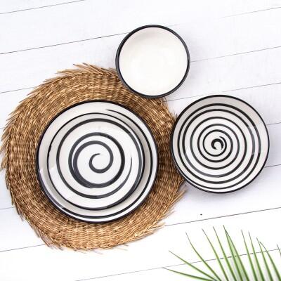 Tulu 24 Parça Yemek Seti Soft Siyah - TULU