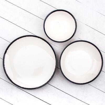 Tulu Klasik Form Romina 12 Parça 4 Kişilik Yemek Takımı - TULU PORSELEN