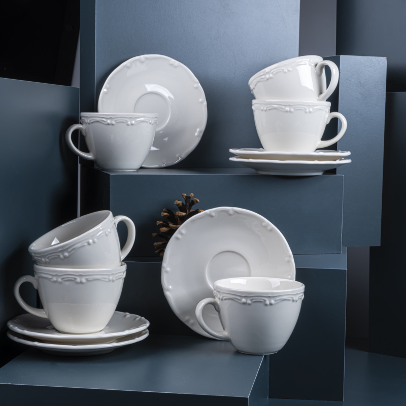 Tulu Luna 6 Kişilik Çay Fincan Takımı 210 ml - 1