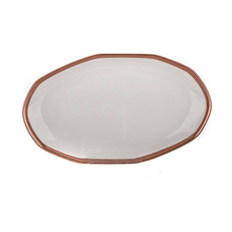 Tulu Organik Bronz File Kayık Tabak 25 Cm - 1