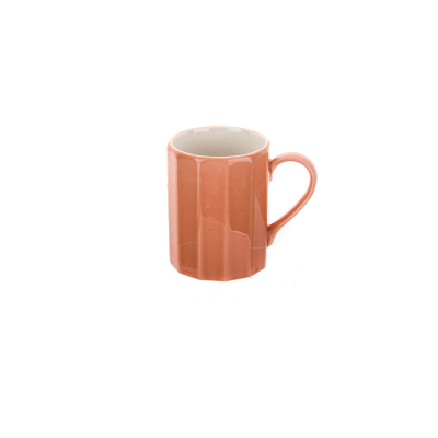 Tulu Porselen Sekizgen Mug Turuncu - TULU PORSELEN