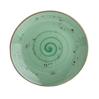 Tulu Reactive Yeşil 25 Cm Servis Tabak 6 Parça - TULU