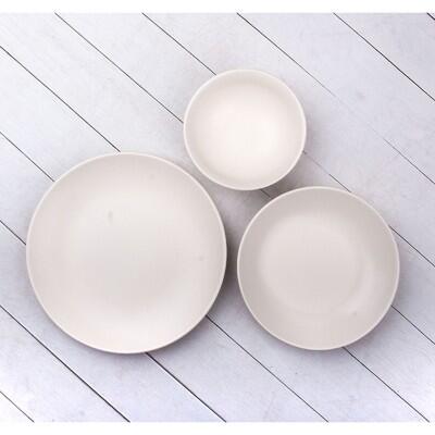 Tulu Saten Beyaz 4 Kişilik 12 Parça Yemek Takımı - TULU PORSELEN