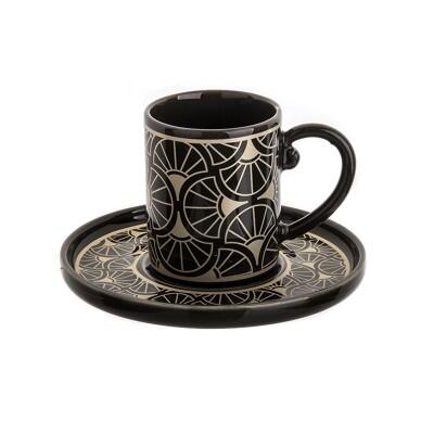 Tulu Semazen Form 6 Kişilik Kahve Fincan Takımı Dk6004 - TULU PORSELEN