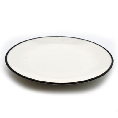 Tulu Siyah File Transparan 26 Cm Servis Tabağı 6 Parça - 2