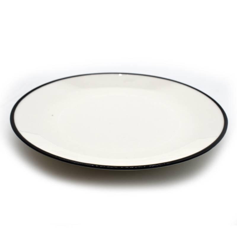 Tulu Siyah File Transparan 26 Cm Servis Tabağı 6 Parça - 2