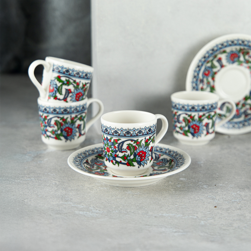 Tulu Topkapı Semazen 12 Parça 6 Kişilik Kahve Fincan Takımı 70 ml - 1