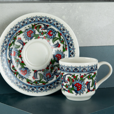 Tulu Topkapı Semazen 12 Parça 6 Kişilik Kahve Fincan Takımı 70 ml - 3