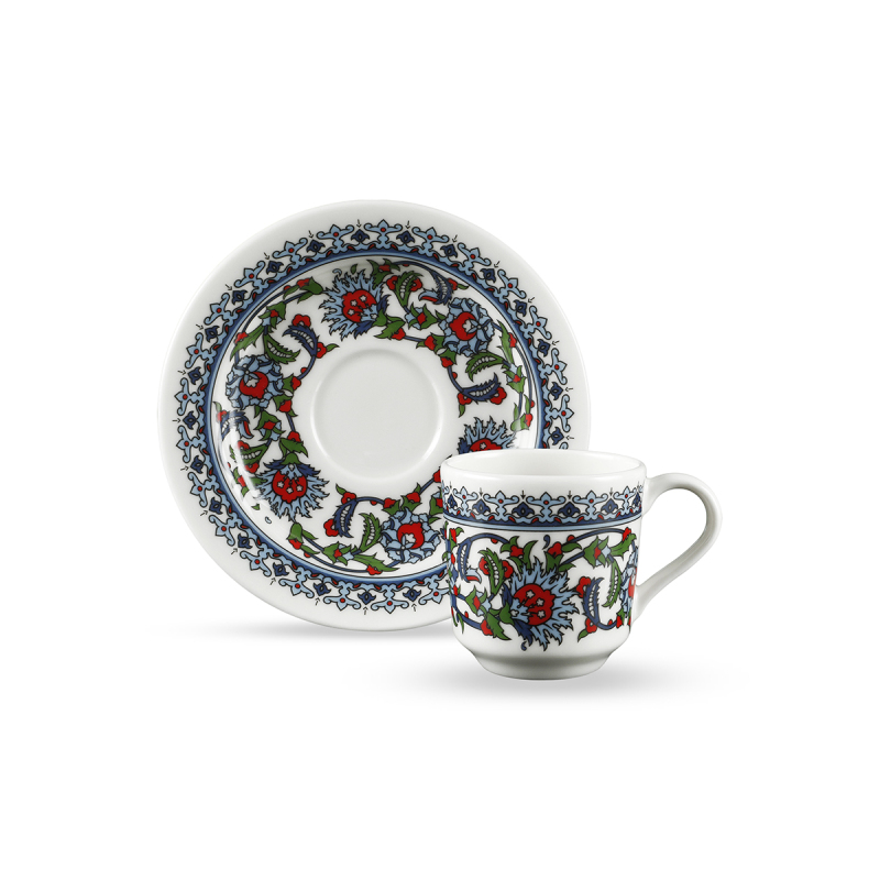 Tulu Topkapı Semazen 12 Parça 6 Kişilik Kahve Fincan Takımı 70 ml - 5