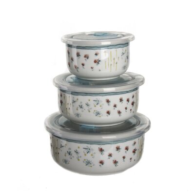 Ultraform Porselen Saklama Kabı Seti 3Lü - ULTRAFORM