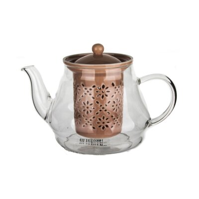 Ultraform Porselen Süzgeçli Demlik Pembe - ULTRAFORM