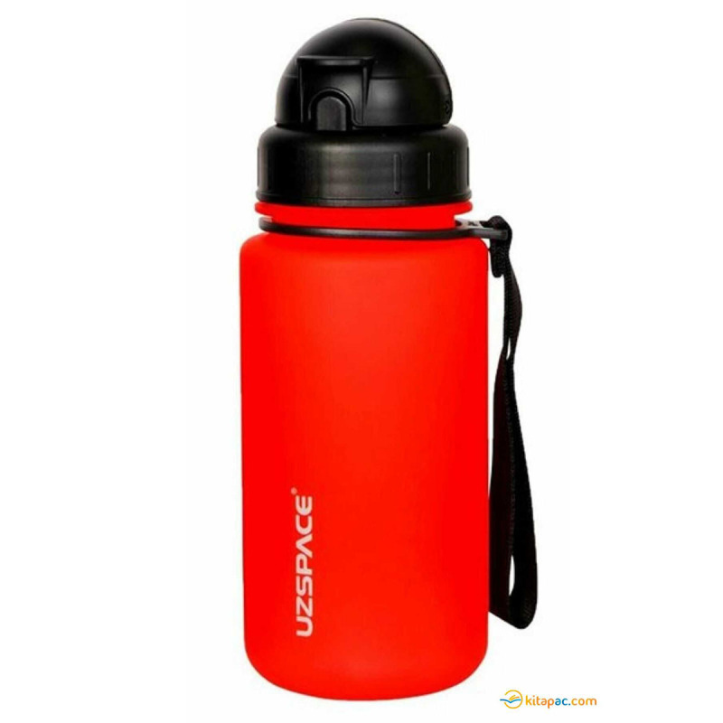 Uzspace Tritan Pipetli Matara Fanastik Kırmızı 400 ml - 1