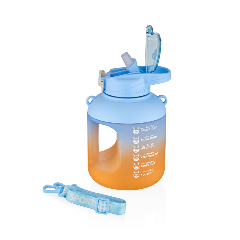 Vagonlife Motivasyon Su Matarası Mavi 1100 ml - 2