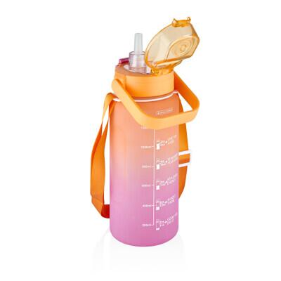 Vagonlife Tritan Su Matarası Turuncu-Pembe 1500 ml - 2