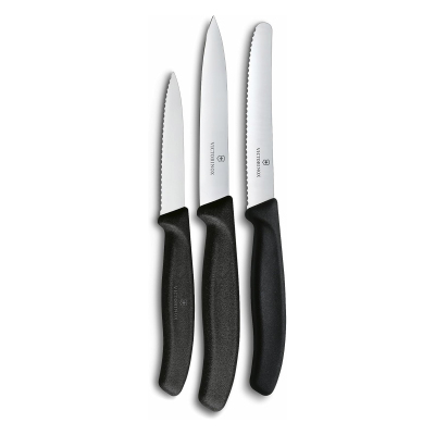 Victorinox Soyma Bıçak Seti 3'lü Siyah - 6