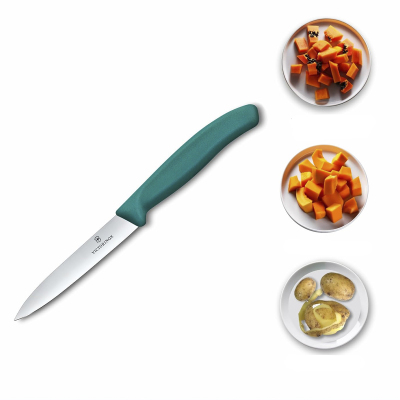 Victorinox Swiss Classic Düz Soyma Bıçak Yeşil 10 cm - 3