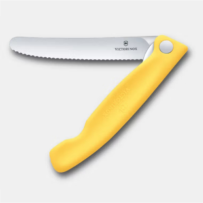 Victorinox Swiss Classic Katlanır Piknik Bıçak Sarı 11 cm - VICTORINOX