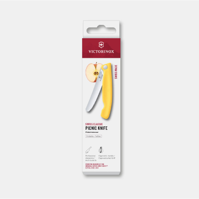 Victorinox Swiss Classic Katlanır Piknik Bıçak Sarı 11 cm - 5