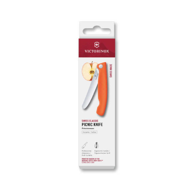 Victorinox Swiss Classic Katlanır Piknik Bıçak Turuncu 11 cm - 4