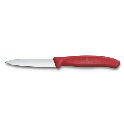 Victorinox Swiss Classic Sivri Uçlu Düz Soyma Bıçak Kırmızı 8 cm - 1