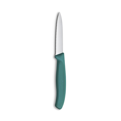 Victorinox Swiss Classic Sivri Uçlu Tırtıklı Soyma Bıçak Yeşil 8 cm - 3