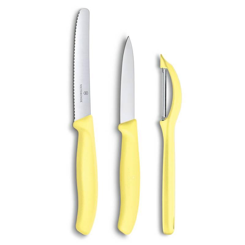 Victorinox Swiss Classic Soyma Bıçağı 2li +Soyacak Set - 1