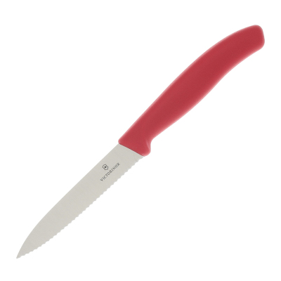 Victorinox Swiss Classic Tırtıklı Soyma Bıçak Kırmızı 10 cm - 2