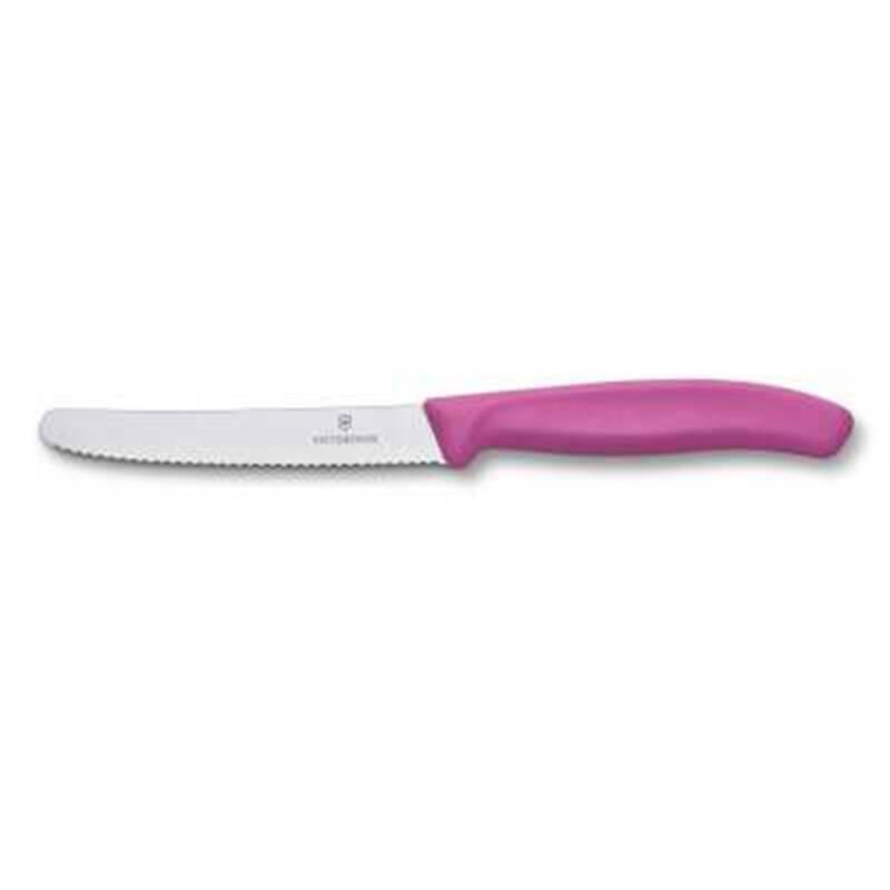 Victorinox Tırtıklı Domates & Sosis Bıçağı 11 Cm Pembe - 1