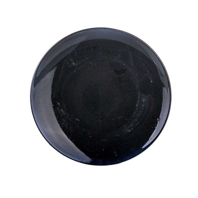 Yegane 24 Cm Klasik Düz Tabak Antik Gri - 1