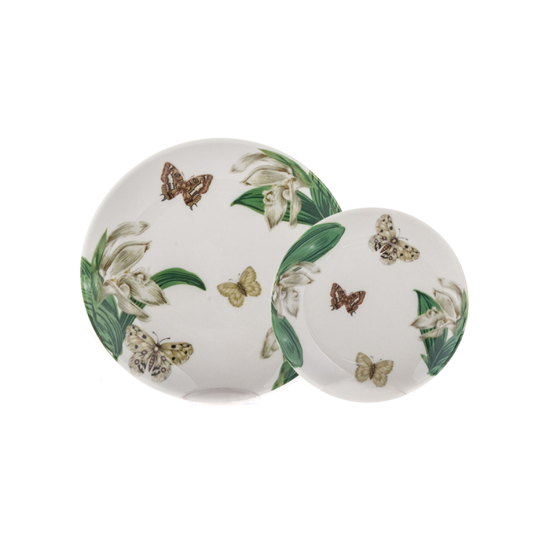 Yegane 24 Cm Klasik Düz Tabak Turkuaz Kahve 15 - 1